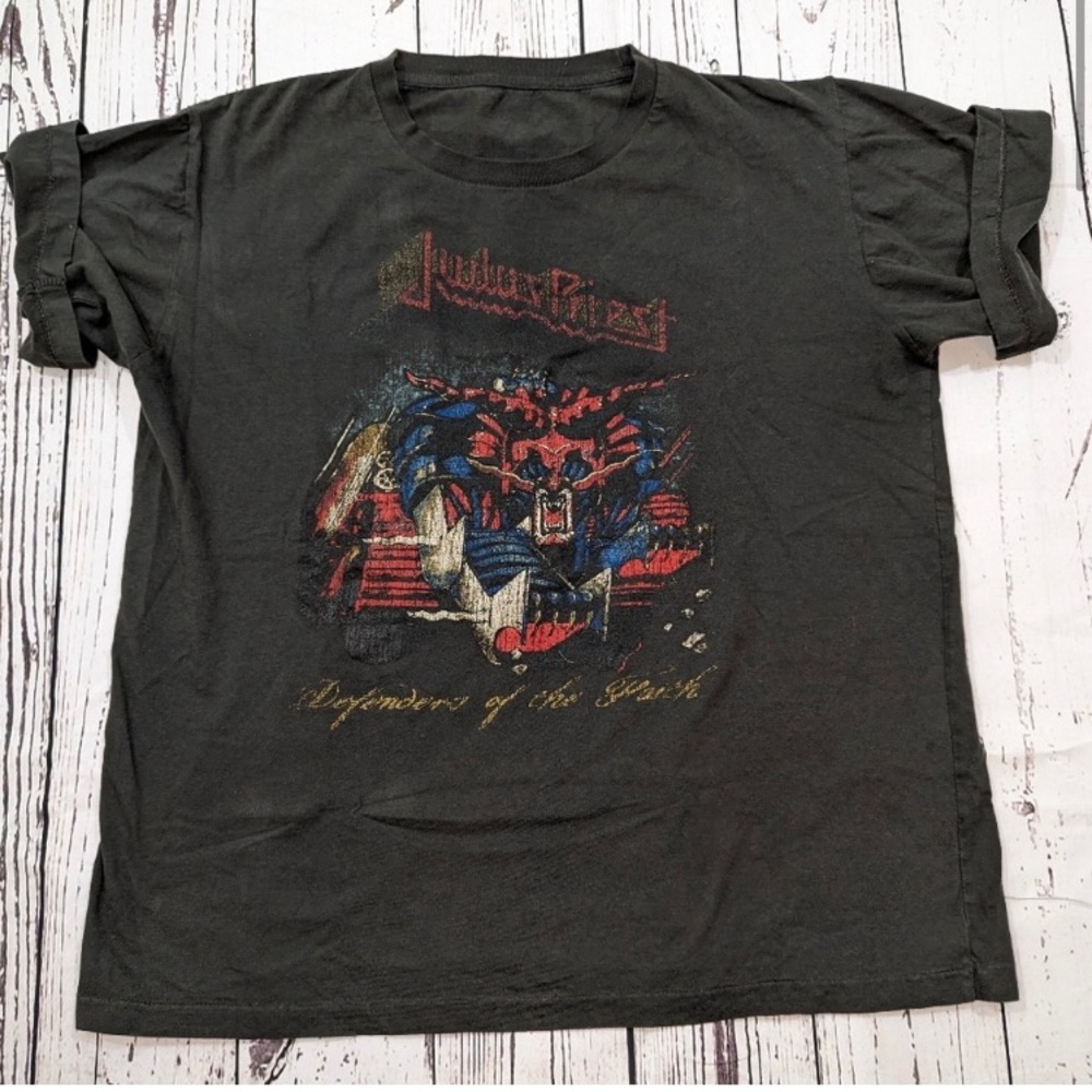 Judas Priest Defenders Of The Faith T Shirt Large